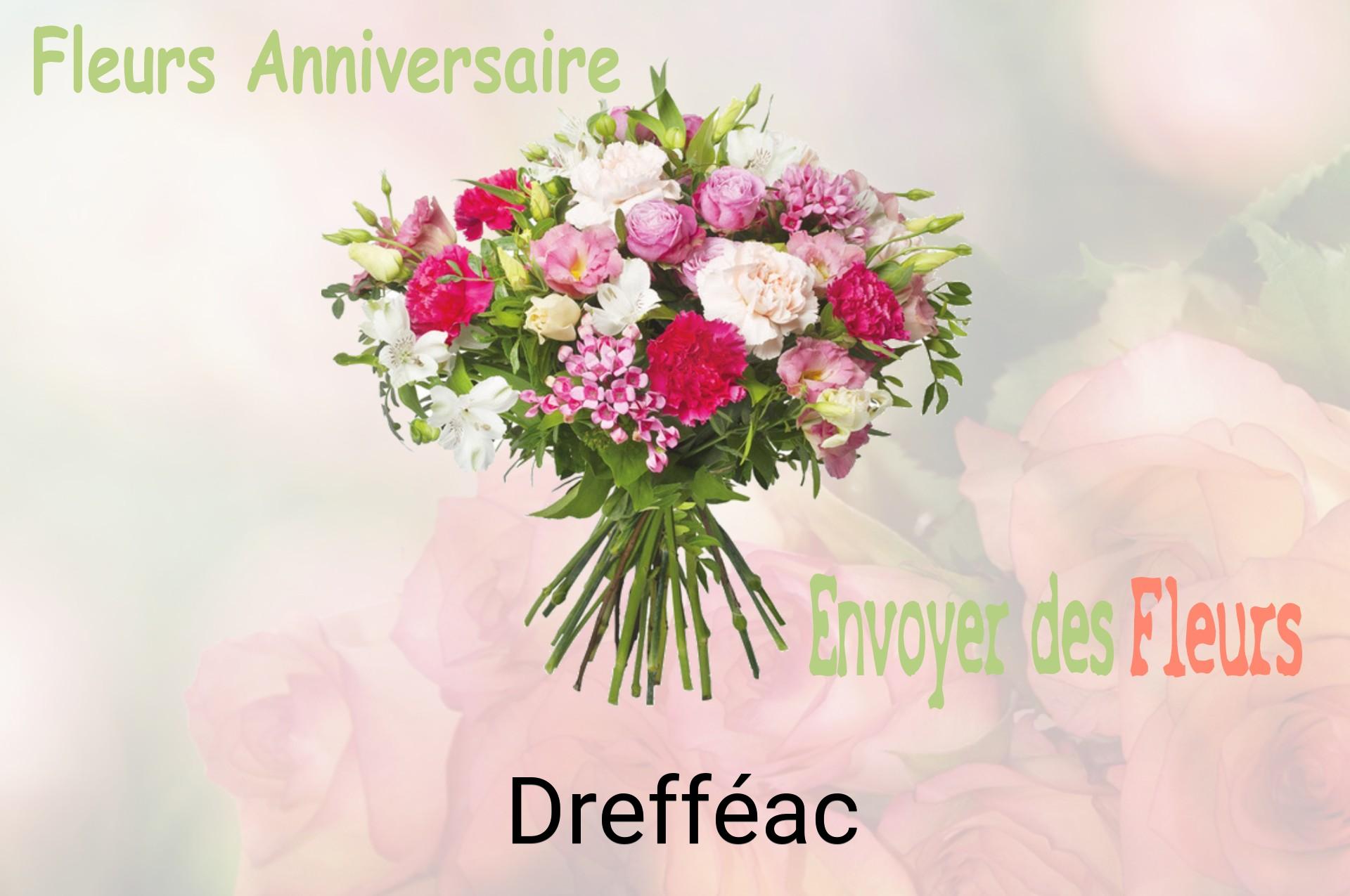 Bouquet de fleurs d’anniversaire livré à Drefféac